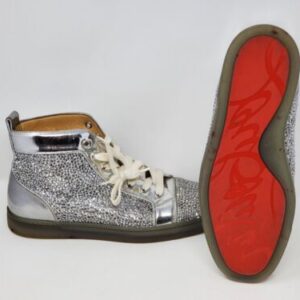 Christian Louboutin Bip Bip Silver Studs Sneakers