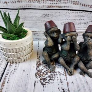 See No Evil, Hear No Evil, Speak No Evil Monkey Figurine