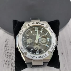 Casio G-Shock G-Steel Shock Resist 20ATM GST-S110 Black And Silver Steel Watch