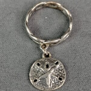 James Avery Retired Sand Dollar Dangle Ring SZ5.5