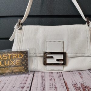 Fendi White Mini Mama Baguette