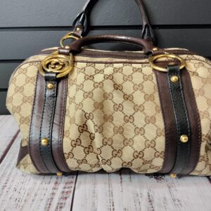 Gucci Interlocking Boston Bag GG Canvas Medium