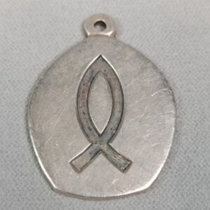LARGE JAMES AVERY 925 STERLING SILVER ICHTHUS FISH CHARM PENDANT